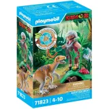 Playmobil Dinos 71823 Динозавр Велоцираптор 18 деталей — фото 1