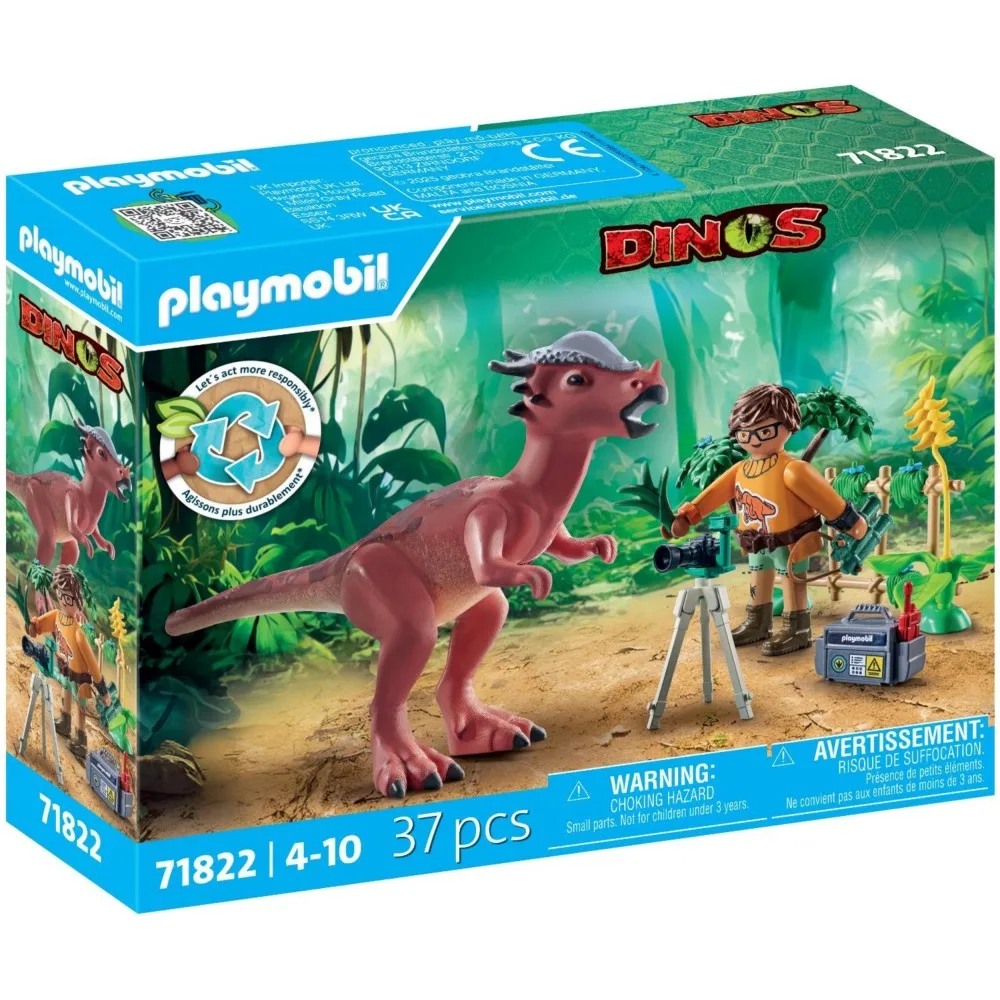 Playmobil Dinos 71822 Наблюдение за динозавром Стигимолохом 37 деталей
