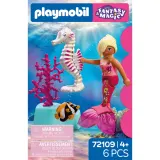 Playmobil Fantasy 72109 & Magic Русалка с морским коньком 6 деталей — фото 5