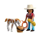 Игровой набор Playmobil 72026 «Ковбойка с жеребёнком» набор из 2 фигурок 72026 — фото 2