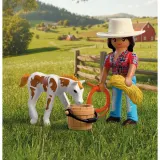 Игровой набор Playmobil 72026 «Ковбойка с жеребёнком» набор из 2 фигурок 72026 — фото 4