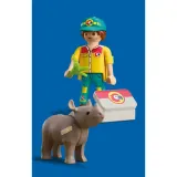 Игровой набор Playmobil 72025 «Лесной смотритель с носорогом» набор из 2 фигурок 72025 — фото 4