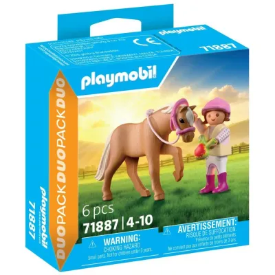 Игровой набор Playmobil 71887 «Девочка с пони» набор из 2 фигурок 71887