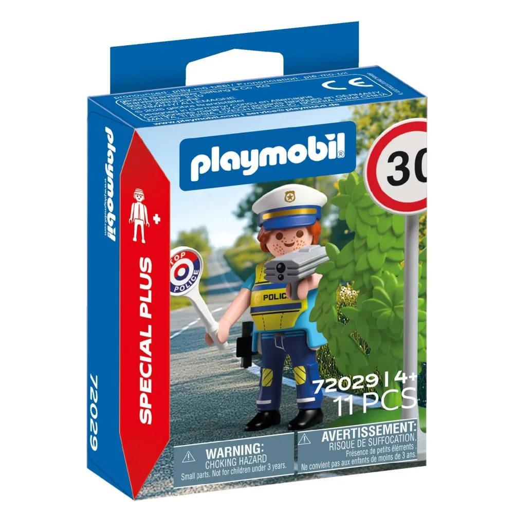 Игровая фигурка Playmobil 72029 «Полицейский с радаром» 72029