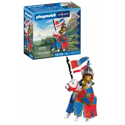 Playmobil Knights 72119 Предводитель рыцарей герба Лев 16 деталей
