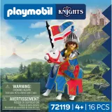 Playmobil Knights 72119 Предводитель рыцарей герба Лев 16 деталей — фото 4