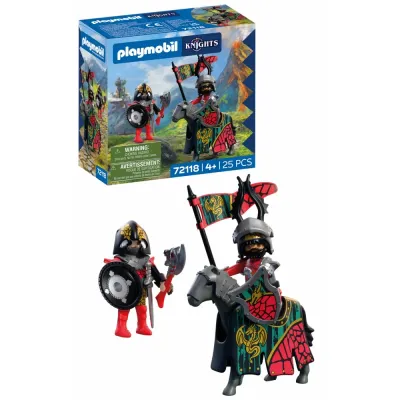 Playmobil Knights 72118 Предводитель рыцарей герба Дракон 25 деталей