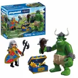 Playmobil Knights 72116 Тролль с сокровищем рыцарей герба Лев 23 детали — фото 1