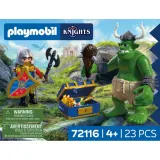 Playmobil Knights 72116 Тролль с сокровищем рыцарей герба Лев 23 детали — фото 5