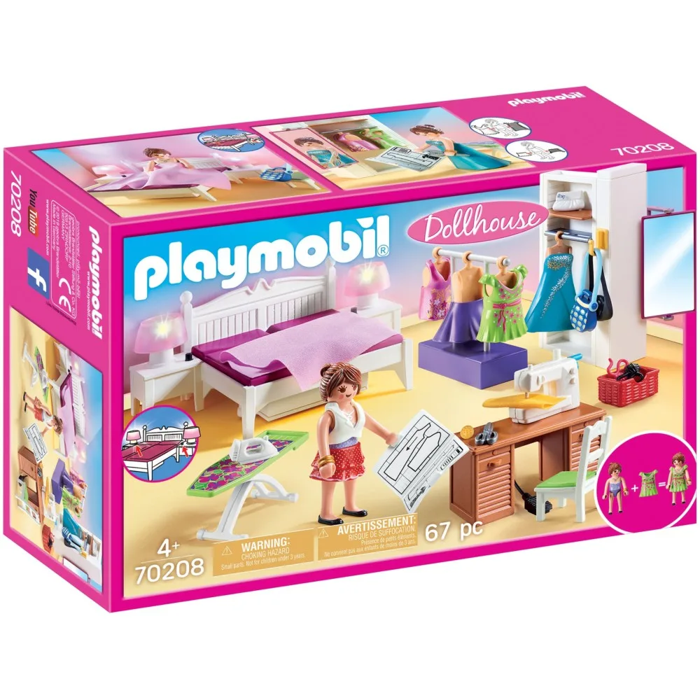Playmobil 70208 Спальня с уголком для шитья 67 деталей