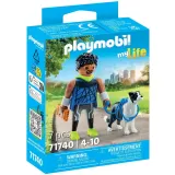 Playmobil 71740 my Life Бегун с бордер-колли 7 деталей — фото 1