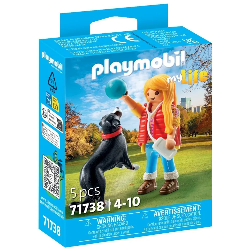 Playmobil 71738 my Life Девочка с пастушьей собакой 5 деталей