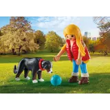 Playmobil 71738 my Life Девочка с пастушьей собакой 5 деталей — фото 3