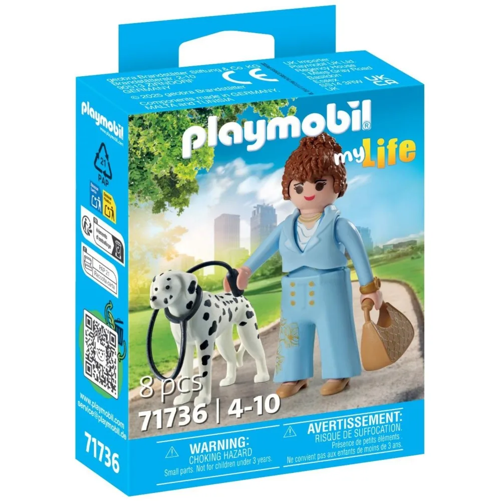 Playmobil 71736 my Life Женщина с далматинцем 8 деталей