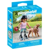 Playmobil 71739 my Life Скейтбордистка с ретривером 12 деталей — фото 1