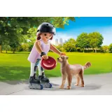 Playmobil 71739 my Life Скейтбордистка с ретривером 12 деталей — фото 3