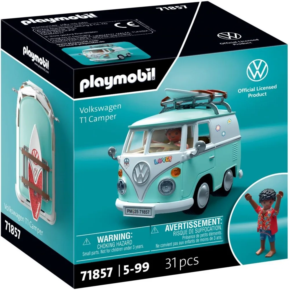Игровой набор Playmobil 71857 Автомобиль Volkswagen T1 Camper 71857 31 деталь