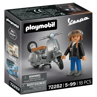 Игровой набор Playmobil 72282 Мотороллер Vespa 80 лет Original Style 72282 18 деталей