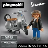 Игровой набор Playmobil 72282 Мотороллер Vespa 80 лет Original Style 72282 18 деталей — фото 7