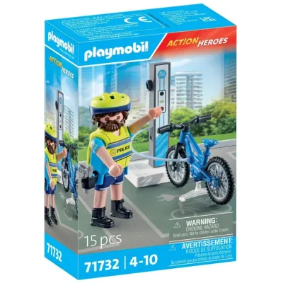 Игровой набор Playmobil 71732 Велопатруль полиции 71732 15 деталей