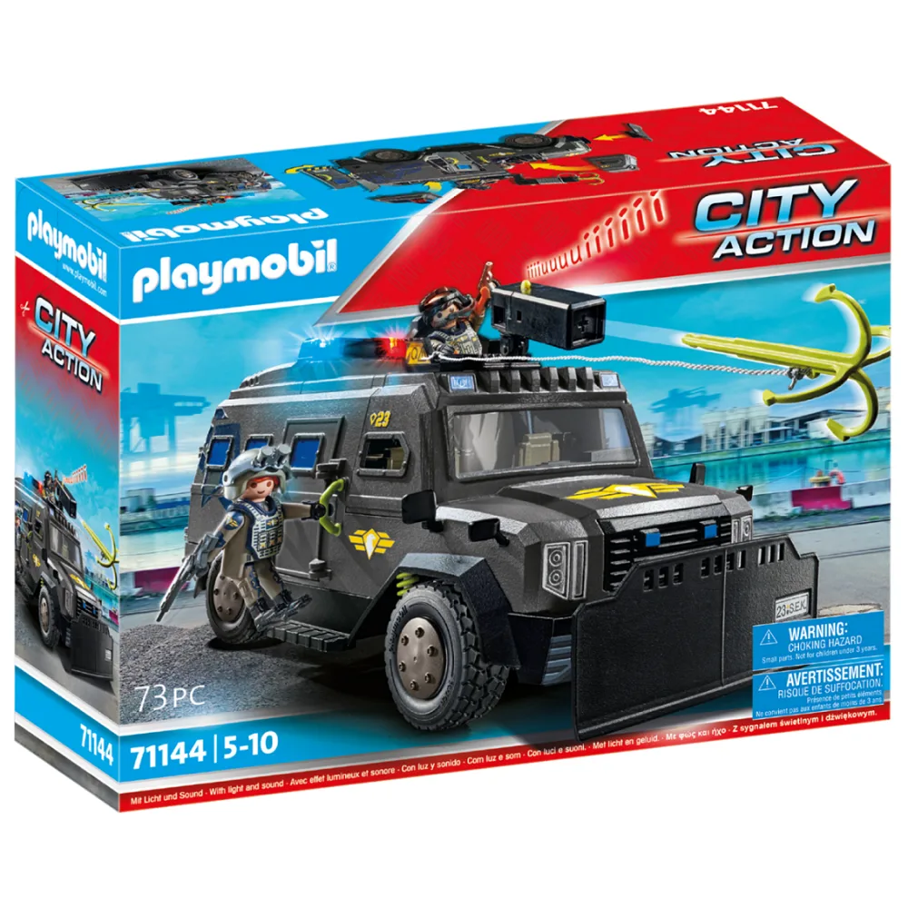 Игровой набор Playmobil 71144 Внедорожник спецподразделения City Action 71144 73 детали