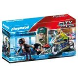 Игровой набор Playmobil 70572 Полицейский мотоцикл Погоня за преступником 70572 32 детали — фото 1