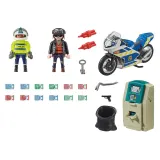 Игровой набор Playmobil 70572 Полицейский мотоцикл Погоня за преступником 70572 32 детали — фото 3
