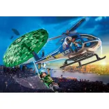 Игровой набор Playmobil 70569 Полицейский вертолёт Побег с парашютом 70569 19 деталей — фото 3