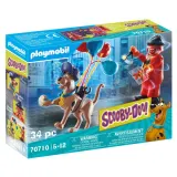 Игровой набор Playmobil Scooby-Doo 70710 Приключение с призраком-клоуном 70710 34 детали — фото 1