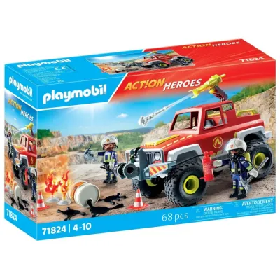 Игровой набор Playmobil 71824 Пожарная машина 71824 68 деталей
