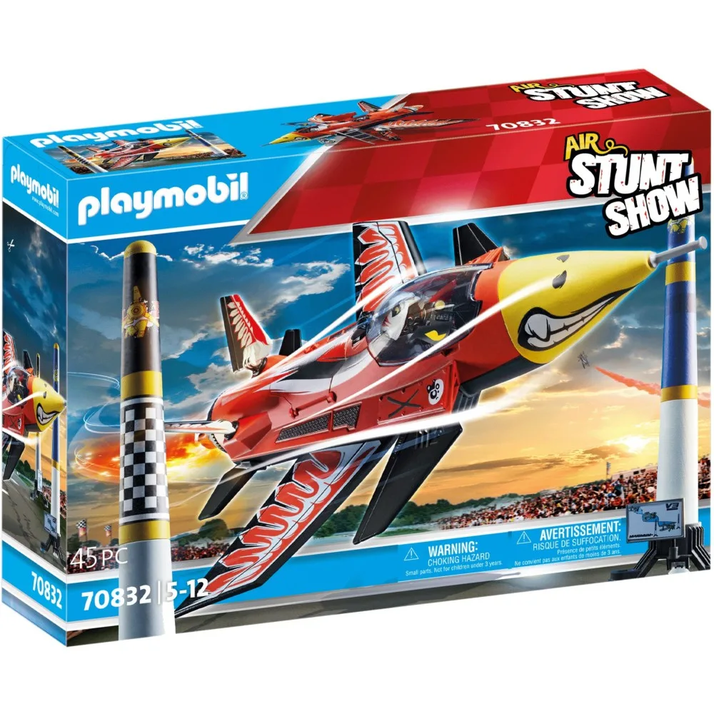 Игровой набор Playmobil 70832 Воздушное каскадёрское шоу Реактивный самолёт Орёл 70832 45 деталей