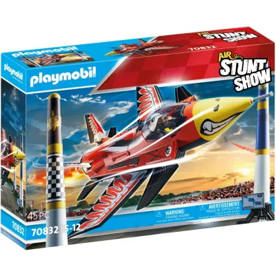 Игровой набор Playmobil 70832 Воздушное каскадёрское шоу Реактивный самолёт Орёл 70832 45 деталей