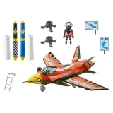 Игровой набор Playmobil 70832 Воздушное каскадёрское шоу Реактивный самолёт Орёл 70832 45 деталей — фото 2