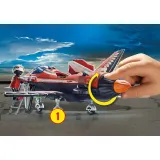 Игровой набор Playmobil 70832 Воздушное каскадёрское шоу Реактивный самолёт Орёл 70832 45 деталей — фото 6