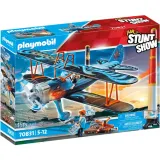 Игровой набор Playmobil 70831 Воздушное каскадёрское шоу Биплан Феникс 70831 45 деталей — фото 1