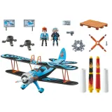 Игровой набор Playmobil 70831 Воздушное каскадёрское шоу Биплан Феникс 70831 45 деталей — фото 2