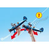 Игровой набор Playmobil 70831 Воздушное каскадёрское шоу Биплан Феникс 70831 45 деталей — фото 7
