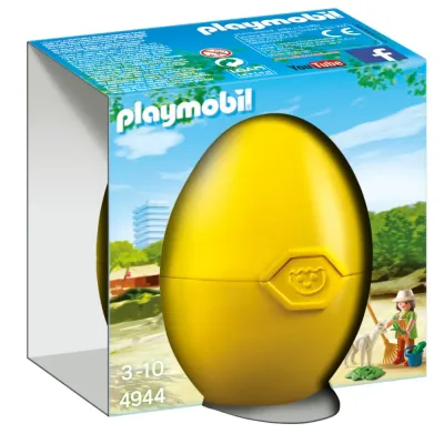 Игровой набор Playmobil 4944 «Яйцо-сюрприз: смотрительница зверей с альпакой» 4944