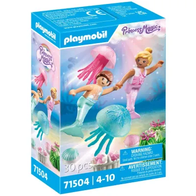 Игровой набор Playmobil 71504 Маленькие русалочки с медузой Princess Magic 71504 30 деталей