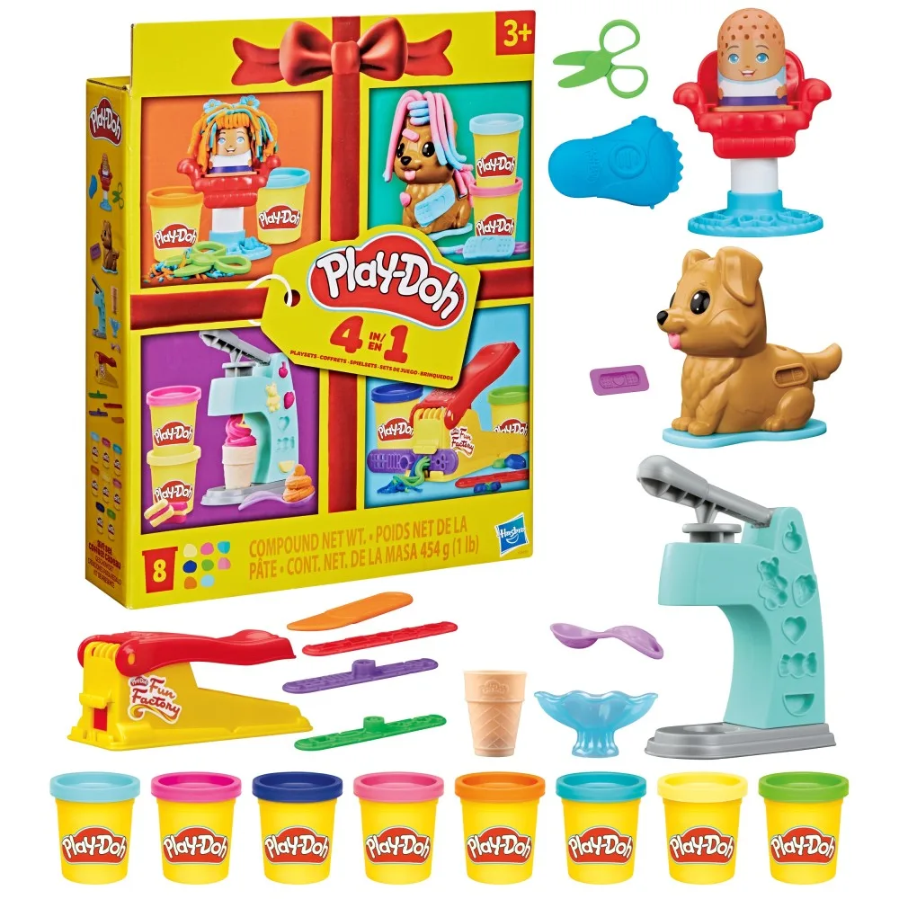 Hasbro G3476 — Набор с пластилином Play-Doh 4 в 1 четыре мини-набора G3476