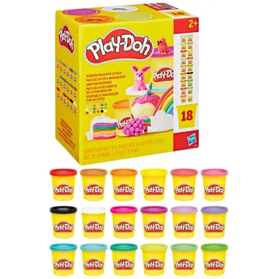Hasbro G0522 — Набор с пластилином Play-Doh Воображение 18 туб G0522