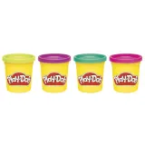 Hasbro G0512 G0689 — Набор с пластилином Play-Doh Яркие цвета набор из 4 тюбиков G0689 — фото 3