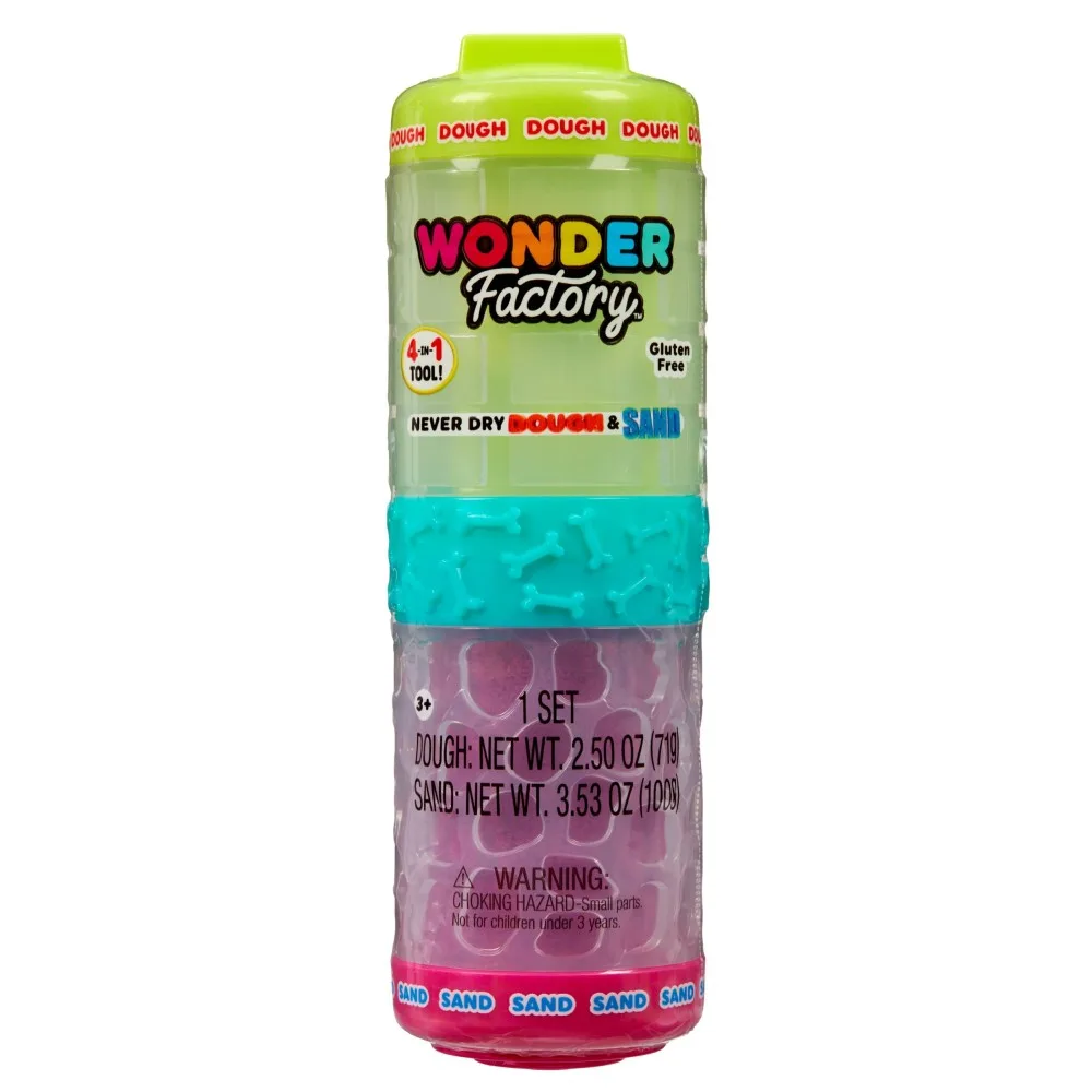 MGA Entertainment 595304 533023 — Набор для лепки Wonder Factory Never Dry масса и песок стартовый 533023