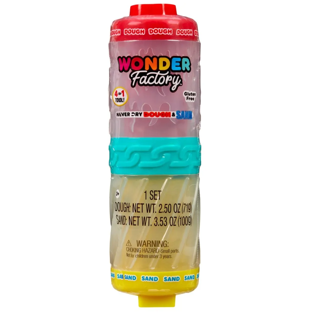 MGA Entertainment 595304 533047 — Набор для лепки Wonder Factory Never Dry масса и песок стартовый 533047