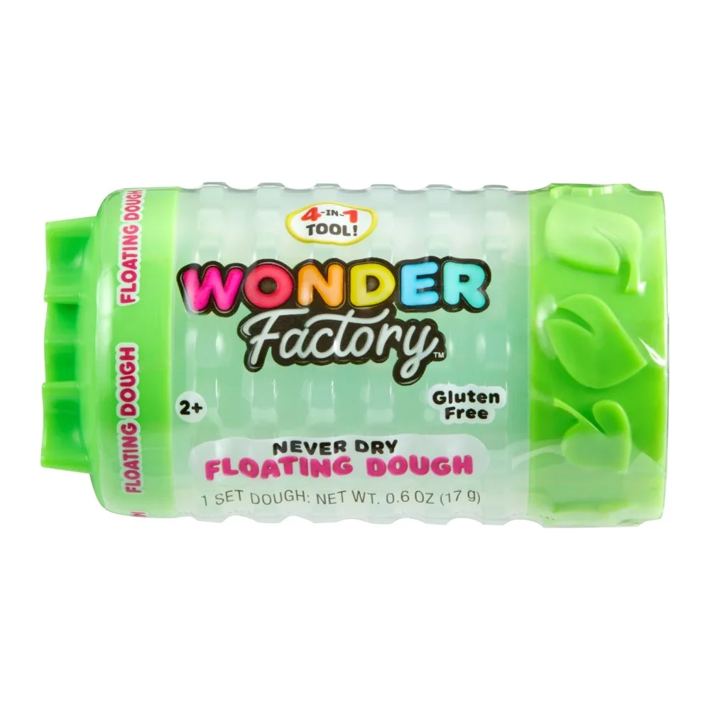 MGA Entertainment 544937 544999 — Масса для лепки Wonder Factory Never Dry Floating Dough зелёная 544999