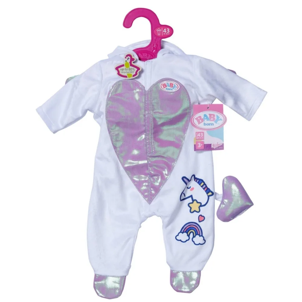 Zapf Creation 838266 — Комбинезон-онеси Единорог для куклы BABY born 43 см 838266