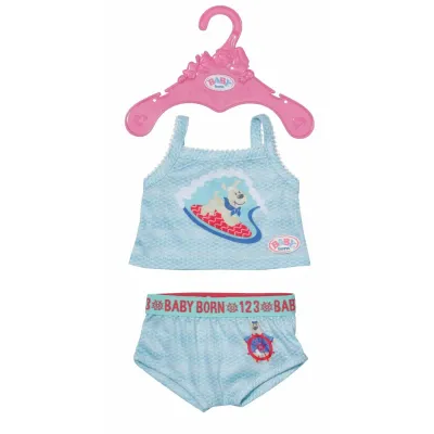 Zapf Creation 830123 B — Комплект белья 2 предмета голубой для куклы BABY born 43 см 830123B