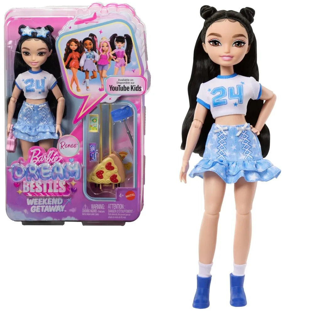 Mattel JMV19 — Кукла Barbie Dream Besties Рене Уикенд с аксессуарами JMV19