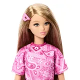 Mattel JJN62 — Модная кукла Barbie Style №249 в розовом наряде с узором пейсли JJN62 — фото 2