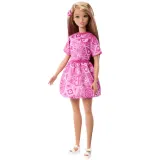 Mattel JJN62 — Модная кукла Barbie Style №249 в розовом наряде с узором пейсли JJN62 — фото 3